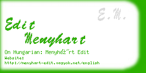 edit menyhart business card